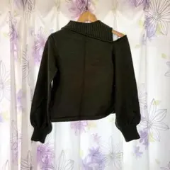 【azul by moussy】ワンショルダーニット