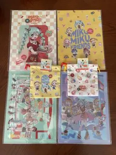 初音ミク A4 クリアファイル 巾着 セット