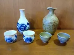 未使用　陶器　磁器製 徳利 お猪口セット