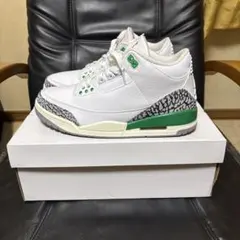 ジョーダン3 ウィメンズ27センチ ラッキーグリーン　1回着用品　純正箱付き