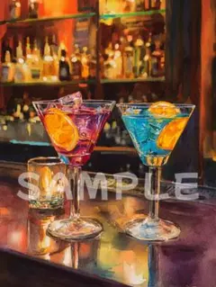 【夢幻の一杯】A4 グラフィックアート インテリア お洒落 ポスター74