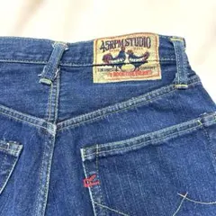【希少 レア】45rpm デニムパンツ　ニワトリパッチ　藍染　ヴィンテージ29のサムネイル