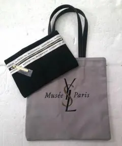 ★未使用 美品 YSL イヴサンローラン展 トートバッグ 内部ポーチ付き★
