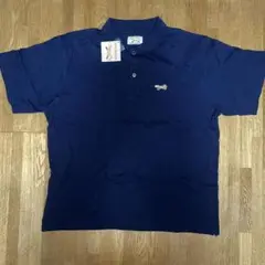 新品タグ付匿名kitsuneポロシャツLネイビーPenneysキツネワンポイント
