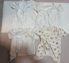 プティマイン ベビー肌着6枚セット（短肌着2枚・コンビ肌着4枚）女の子ベビー