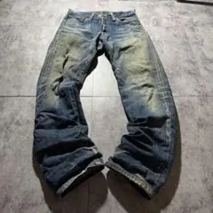 archive Levi's fade denim swag y2k 髭 ヒゲ
