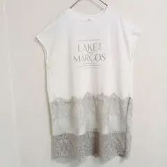 chocol raffine robe レースドッキング Tシャツ チュニックのサムネイル