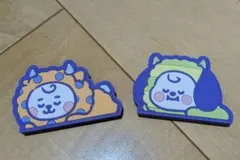 BT21 ラバーマグネット ファミマ RJ CHIMMY 2個セット モンスター