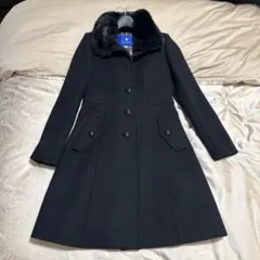 【極美品】CRESTBRIDGE ロングコート 40 ブラック