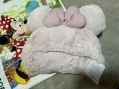 東京ディズニーリゾート4WAYブランケット　ピンク　ミニーマウス　冬　フード付き