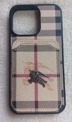 iphone 13 pro ケース チェック ホースロゴ 馬
