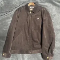 Dickies コーデュロイ ジップアップ ジャケット ブラウン Lのサムネイル