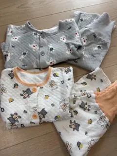 ベビーキッズパジャマ　絵本シリーズ2着セット　ねないこだれだ　こぐまちゃん