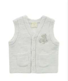 ジェラートピケ パウダーアニマル　恐竜　ベスト　ベビー　80 スリーパー