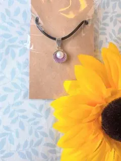 新品⭐︎ピンクのシェル型パールペンダント ⭐︎ウクライナ避難民支援⭐︎人気デザイン