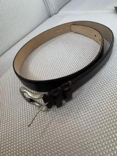 極美品✨ポールスミス レザーベルト 本革 カーフ ダークブラウン 全長