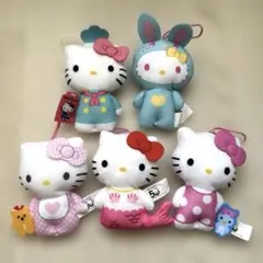 ハローキティ Hello Kitty 50周年 ストラップ マスコット2個セット