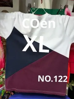 coen クレイジーパターン Tシャツ XL　NO.122