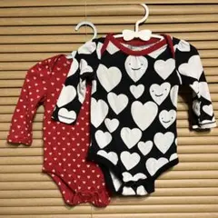 baby GAP ハート柄ロンパース 3-6ヶ月