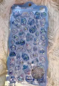 正規品　よるねこボンボン ボンボンドロップシール ちゅるきら　よるねこ　オーロラ