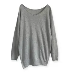 【レプシィム】 LEPSIM ニット セーター Vネック 薄手 オーバーサイズ