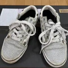 VANS ☆ オールドスクール グリッター シルバー 19cm