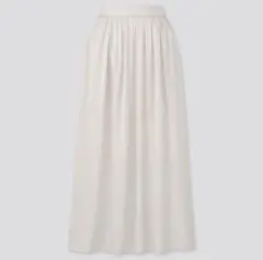 新品タグ付き　シャイニーギャザーロングスカート