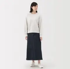 【美品】無印良品 ストレッチデニム Aラインスカート XL