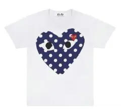 Mサイズ PLAY COMME des GARCONSドットハート柄Tシャツ