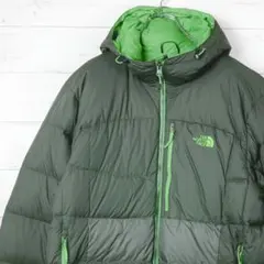 ノースフェイス ダウンジャケット 両面ロゴ刺繡　700FP ドローコード L