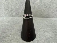 指輪 4℃ リング 約11号 ピンクハート シルバー SILVER 3.7g