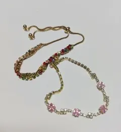 ビーズとストーンのカジュアルブレスレット