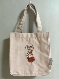 【美品】リトルミィ 刺繍　ミニトートバッグ　ピンク　ムーミン