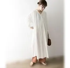 URBAN RESEARCH コットンロングワンピース