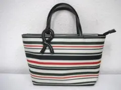 O3/未使用品 ロベルタ ディ カメリーノ ハンドバッグ ボーダー