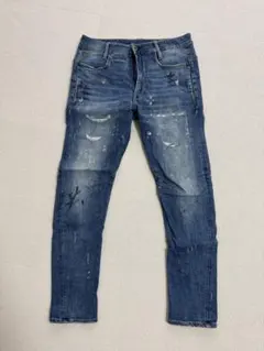 D-STAQ 3D SLIM ダメージデニム