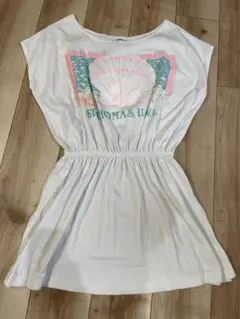古着　used シェルプリントTシャツワンピース