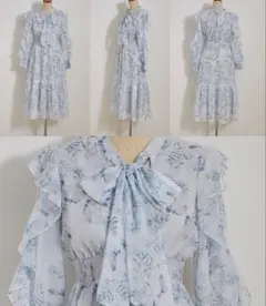 前後２ＷＡＹボウタイりぼん付きシアーワンピース toccocloset