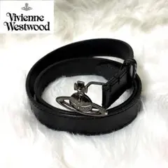 【極美品】 Vivienne Westwood レザー ベルト ブラック 黒