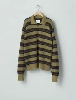 ssstein W/AL/NY KNIT STRIPE POLO LSのサムネイル