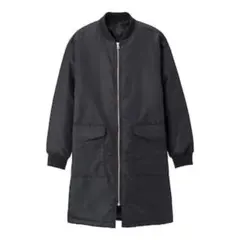 新品未使用　GU　中綿コート　ナカワタコートJN＋E　ブラック　XL