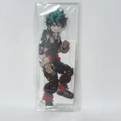 ヒロアカ 原画展 アクリルMEGAフィギュア 緑谷 アクリルスタンド デク アクリルMEGAフィギュア W デク＆オールマイト」 (c)堀越耕平