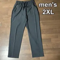 メンズ　ジャージ　パンツ　スポーツ　ヨガ　フィットネス　グレー　2XL
