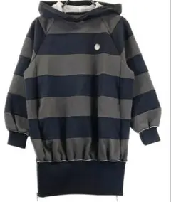 LANVIN SPORT ボーダー柄 フード付きワンピース38