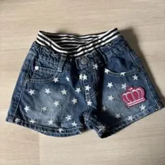 BABYDOLL 星柄デニムショーツ　110