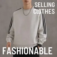 トレーナー スウェット ストリート グレー オーバーサイズ メンズ レディース