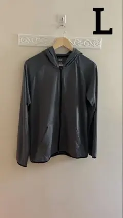 ユニクロ　メンズ　ドライEX UVカット　フルジップパーカー　長袖　ジップアップ