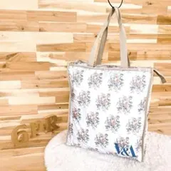 希少/美品【レスポートサック×ヴィアンドエー】限定コラボ 花柄トートバッグ 白