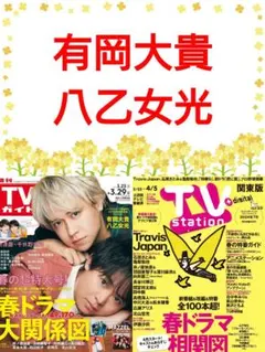 有岡大貴 八乙女光 TVガイド 切り抜き Hey!Say!JUMP