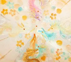 開運絵画 龍神様 蓮の花 天使 昇龍 浄化 上昇気流 天界のエネルギー
